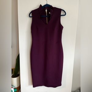 Calvin Klein. Size 8. Deep plum dress.